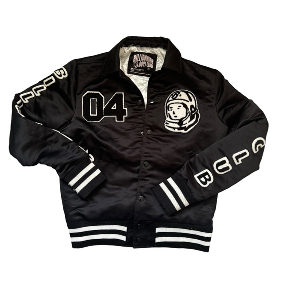 Billionaire Boys Club BBC Astronaut Varsity Jacket - Black/White - Size S - Picture 1 of 13